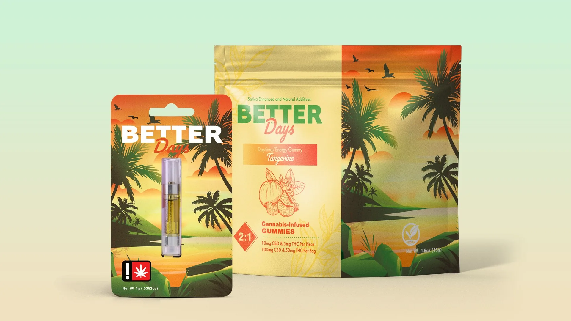 BETTER Days gummy pouches: Sunshine Tangerine