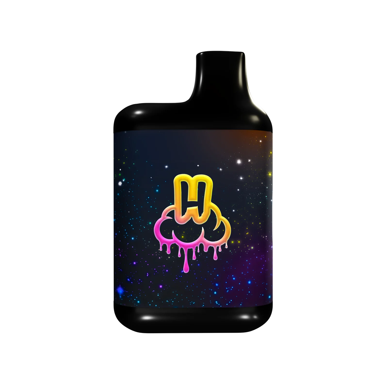 Hellavated Live Resin device, graphic side, v1