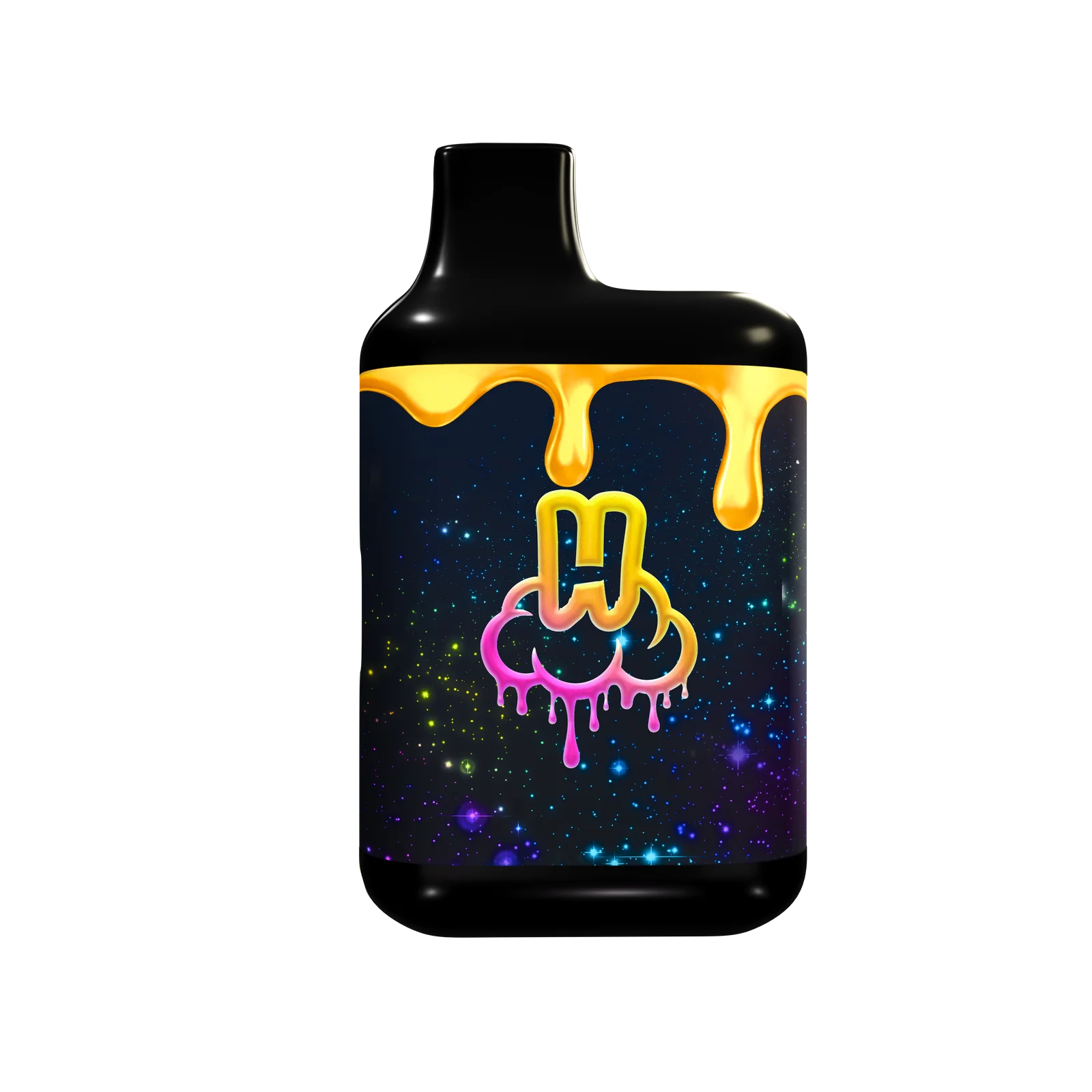 Hellavated Live Resin device, graphic side, v2