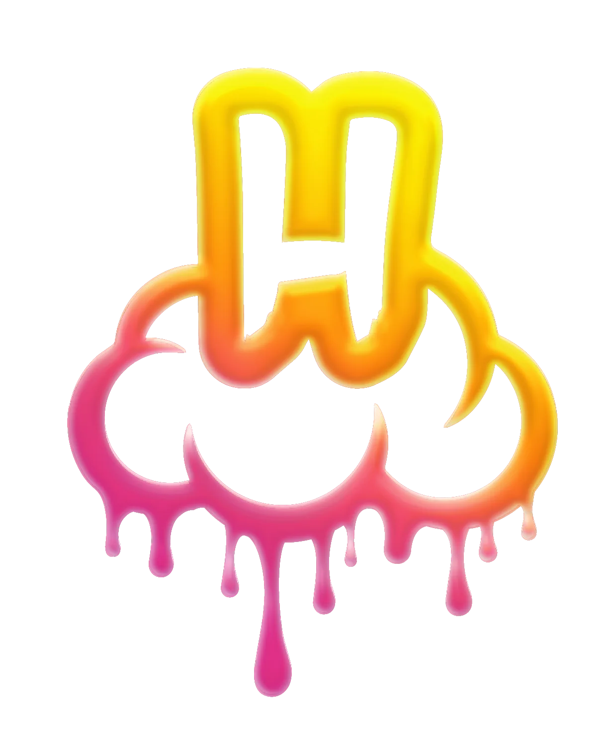 Hellavated drip-cloud logo mark